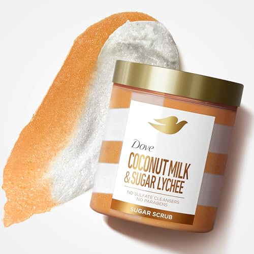 Dove Sugar Body Scrub Coconut & Lychee For Women For Exfoliated & Hydrated skin 15 oz (Pack of 3) - image 5