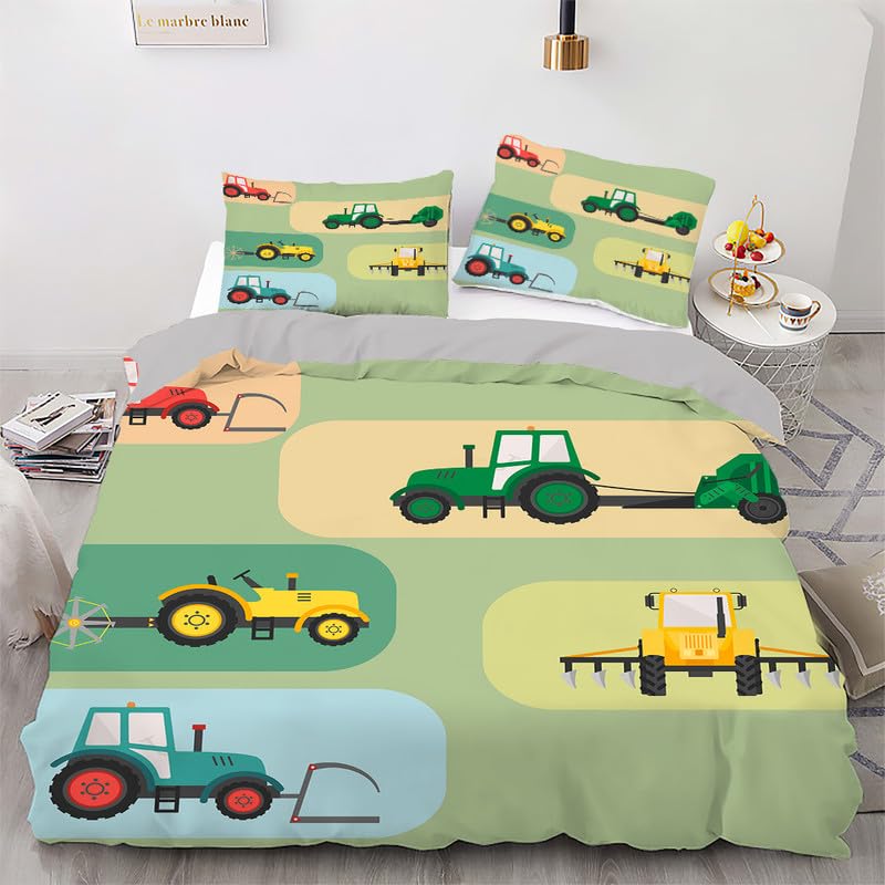 Funda nórdica cama 90 tractor microfibra 110g/㎡ con funda de almohada 155x220 cm