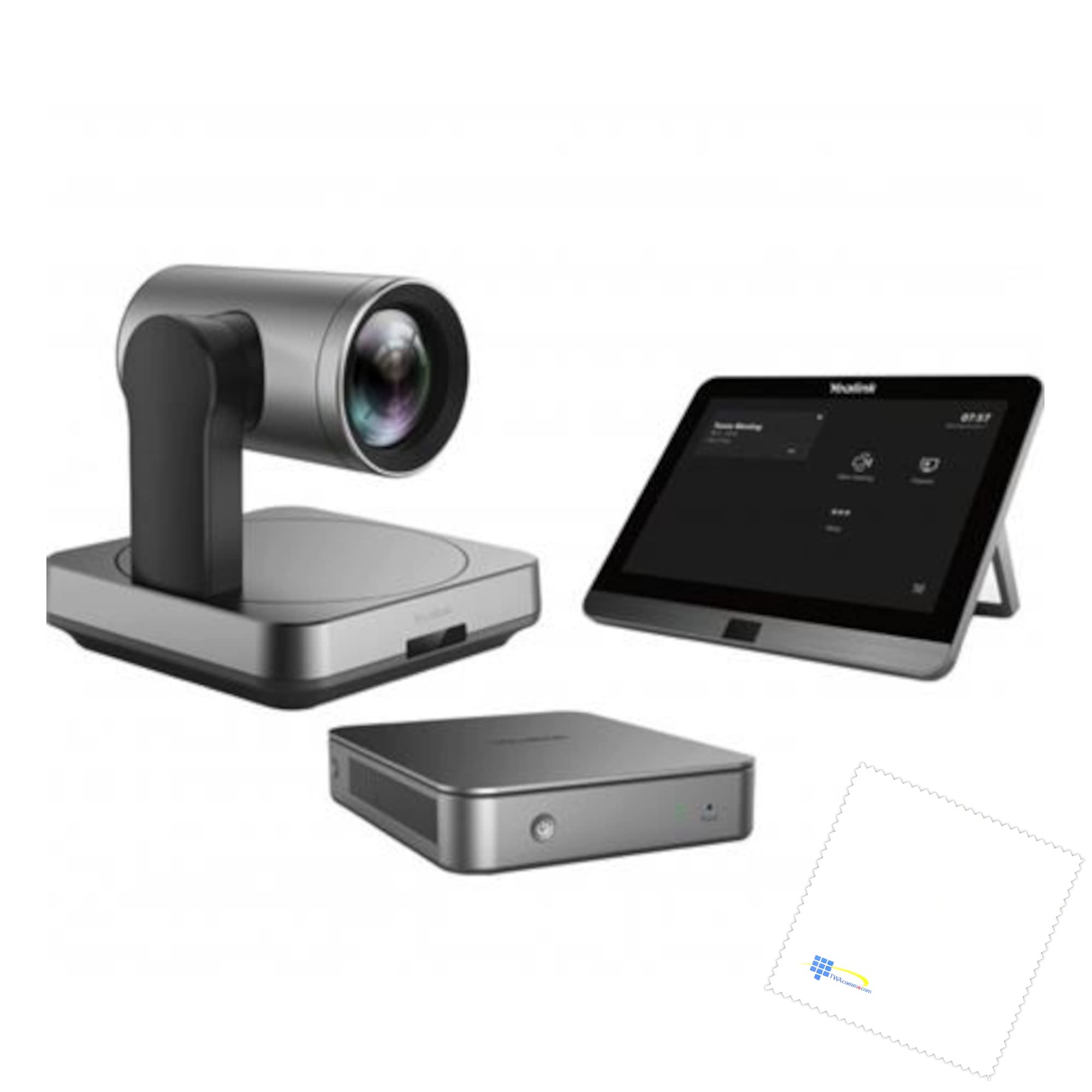 TWA Yealink Bundle of MVC840-C2-000 Teams Room System for Medium to Large Rooms Works with Zoom, RingCentral, Vonage, Connects to PC, Mac, Cell & Softphones with TWAComm Microfiber Cloth