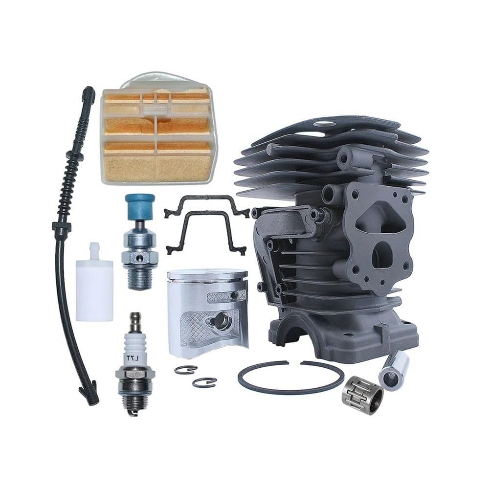 Kit de pistón Cilindro 44 mm for cortacésped Universal con válvula Reductora presión for Modelos 450, 450e, CS2245 y CS2550S