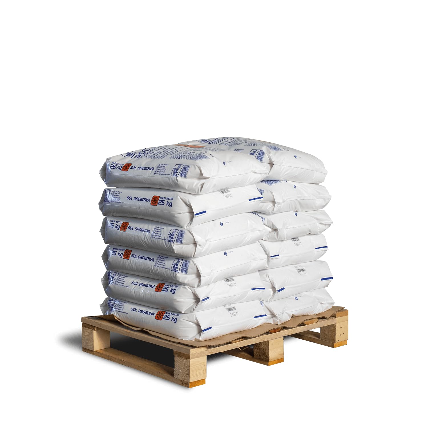 PALIGO Sel Décongélation Sel Route Sel tausalz Pierre Sel Sel d'hiver d'écartement Sel Granulés moyens de rosée Sel 25 kg x 12 Sac de 300 kg/1 Palette