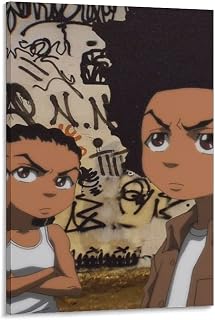 JIANLE The Boondocks Posters 2000s American Animated Series Wall Art Poster Gifts Bedroom Prints Home Decor Hanging Picture Canvas Painting Posters 08x12inch(20x30cm)