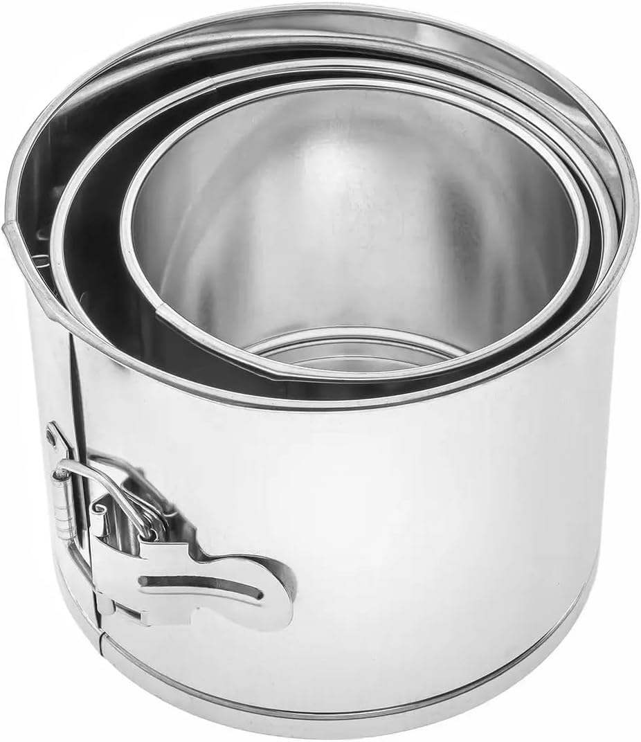 Panettone Mold - Easter Bread Forms for Baking Italian Christmas Panettone Tall Easter Cake non stick Springform Paska Forms for Orthodox Easter. (Set of 3)