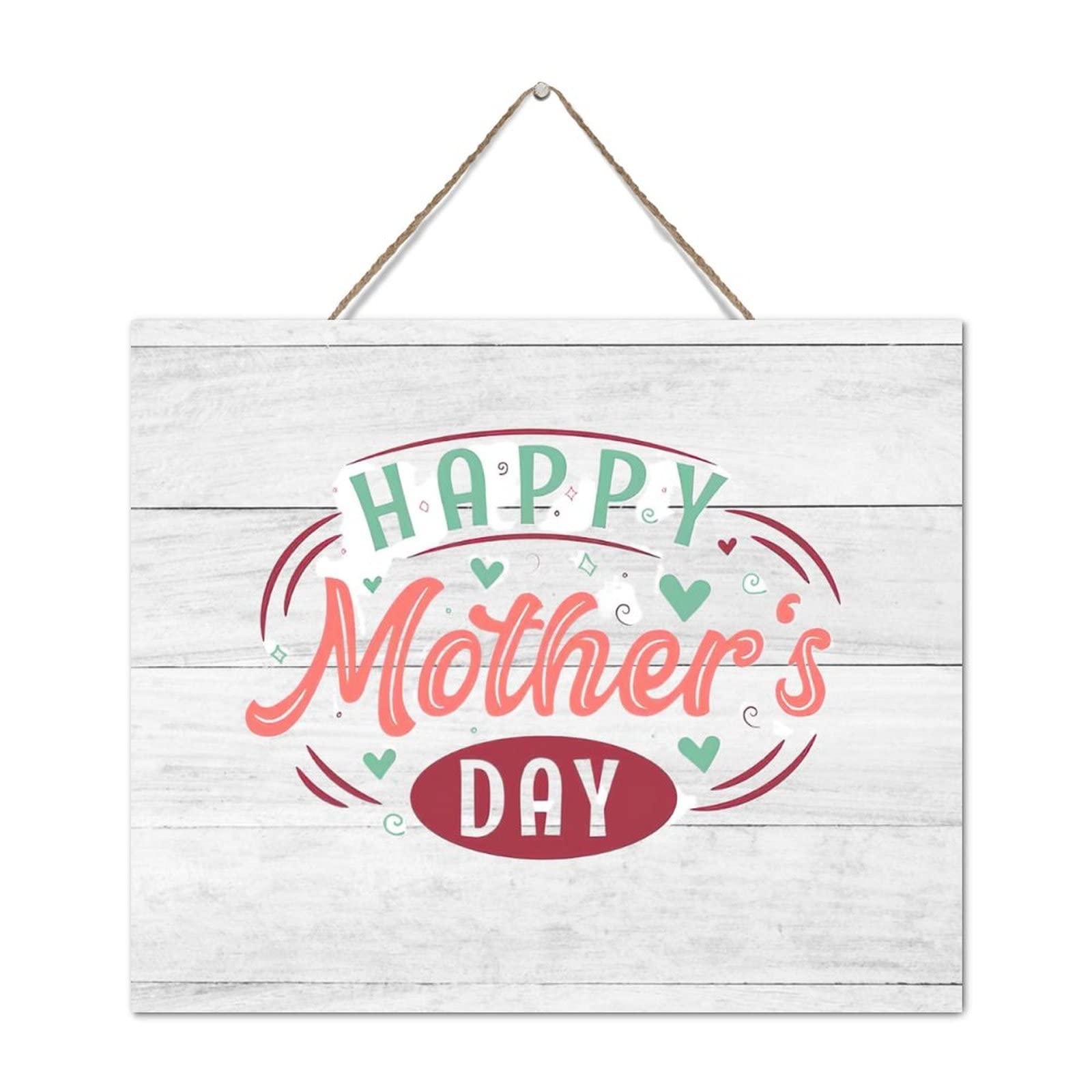 Panneau bois Happy Mother's Day chic : le cadeau déco vintage idéal pour maman