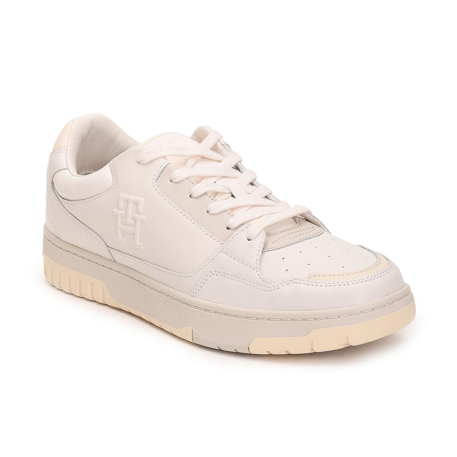 Tommy Hilfiger Leather Solid Beige Men Flat Sneakers (F23HMFW223) Size- 41 (B0CKW9DXCS) Amazon Price History, Amazon Price Tracker