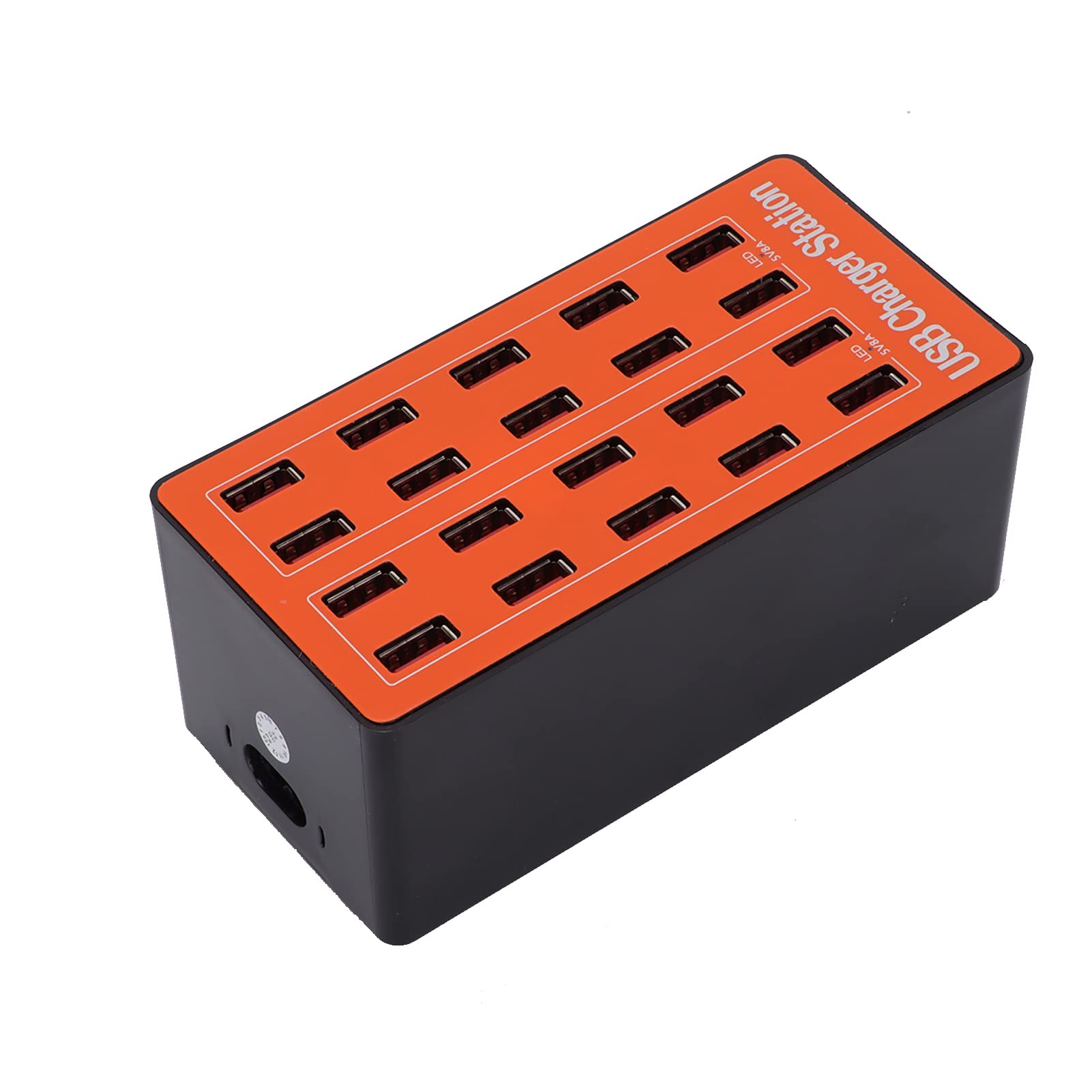 ciciglow Station de Charge USB à 20 Ports, Alimentation Murale, Chargeur Intelligent Rapide pour Plusieurs Appareils, 100-240V (Prise UE)