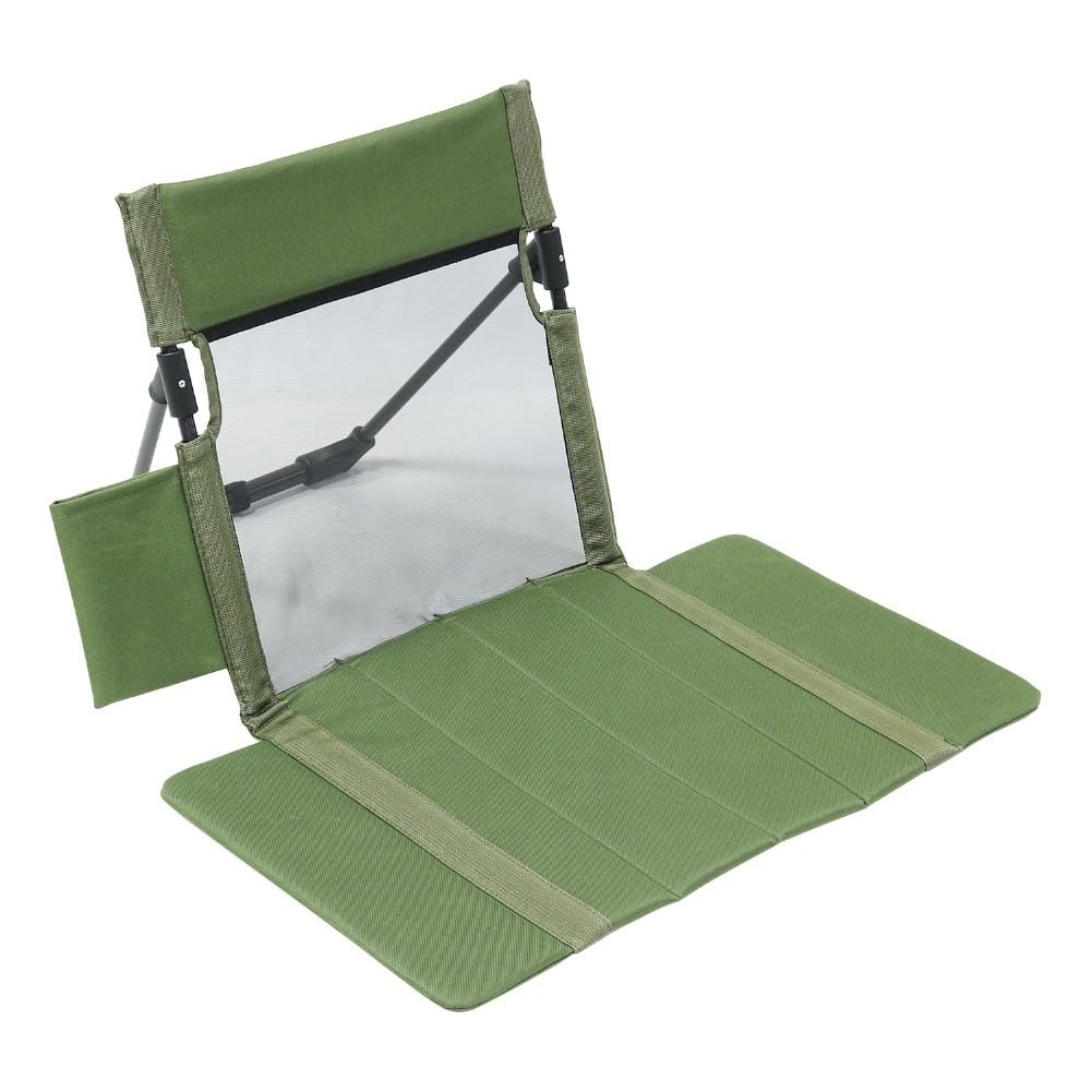 Cojín plegable portátil para silla de playa con resp transpirable para malla y bolsillo de almacenamiento liro para camping nic piscina tela Ox 600D capacidad de 100 kg