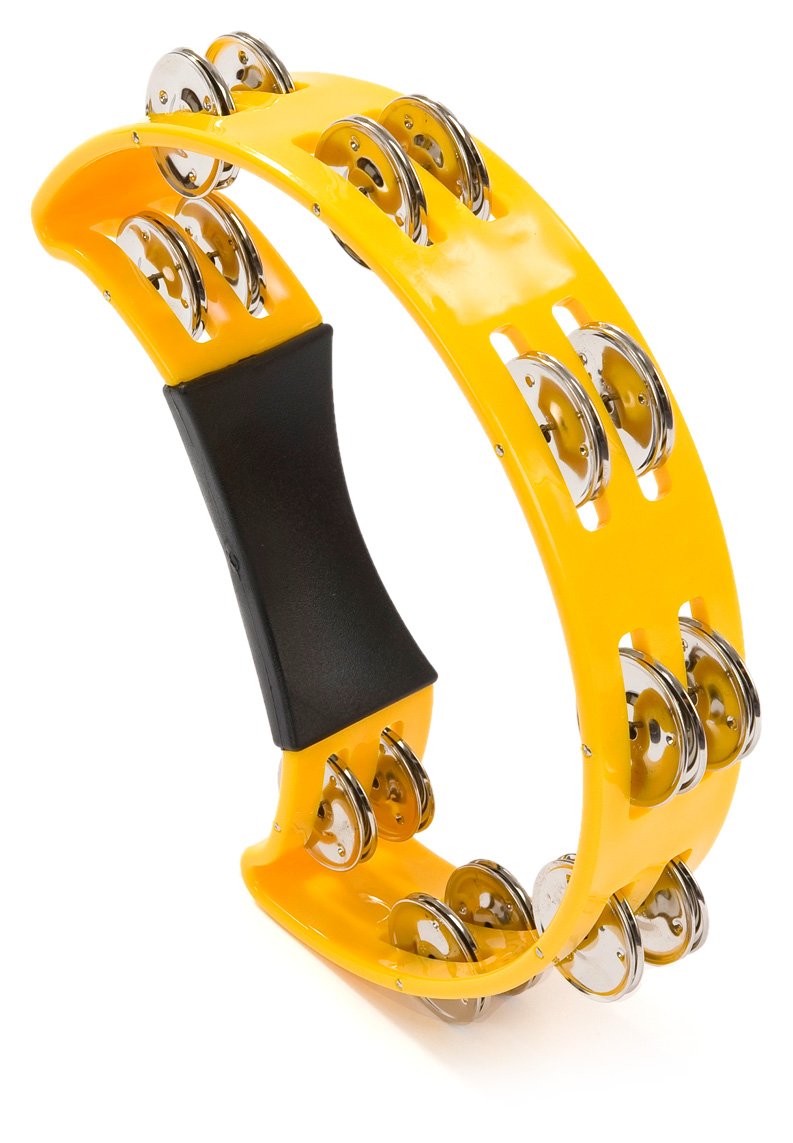 Percussion Plus PP486/5 Half Moon Tambourine - Yellow : Amazon.co