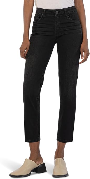 KUT from the Kloth Plus Size Rachael High-Rise Fab Ab Mom Regular Hem
