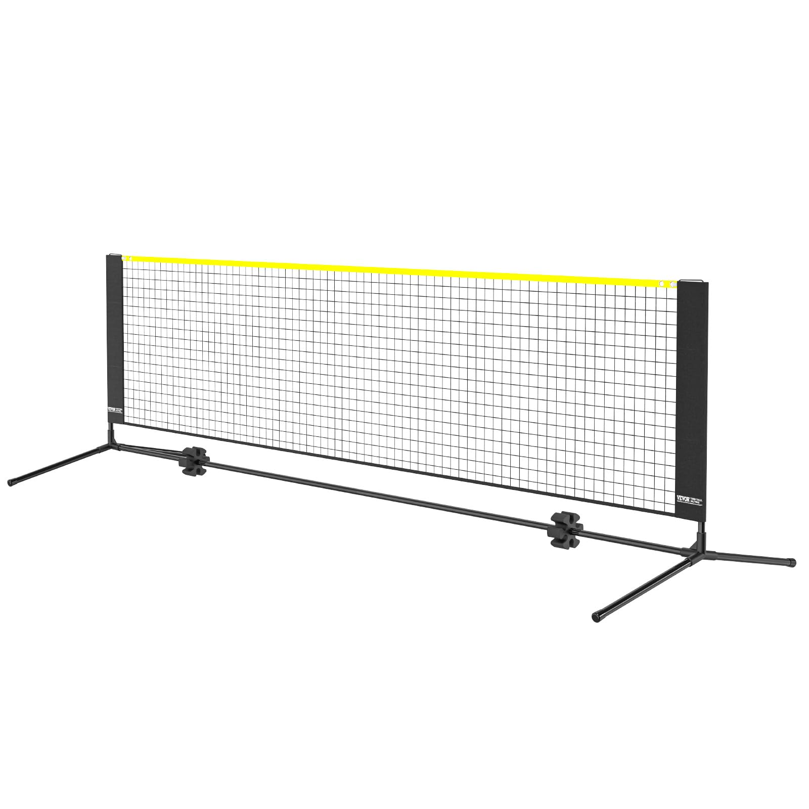 VEVOR Rete da Badminton Pallavolo Tennis, Set di Rete Pickleball Pieghevole Nylon Portatile, Regolabile Altezza, Facile da Installare con Pali Borsa, Uso Interno Esterno, 302 x 155 x 103 cm
