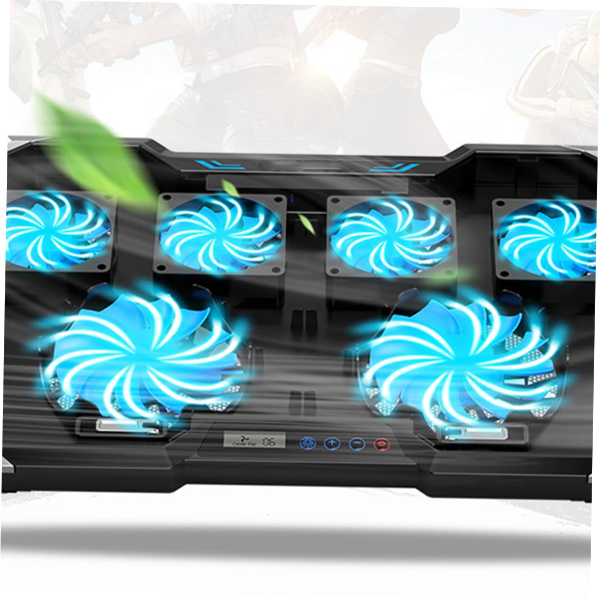Refroidisseur pour Ordinateur Portable 7 Vitesses en Alliage Noir