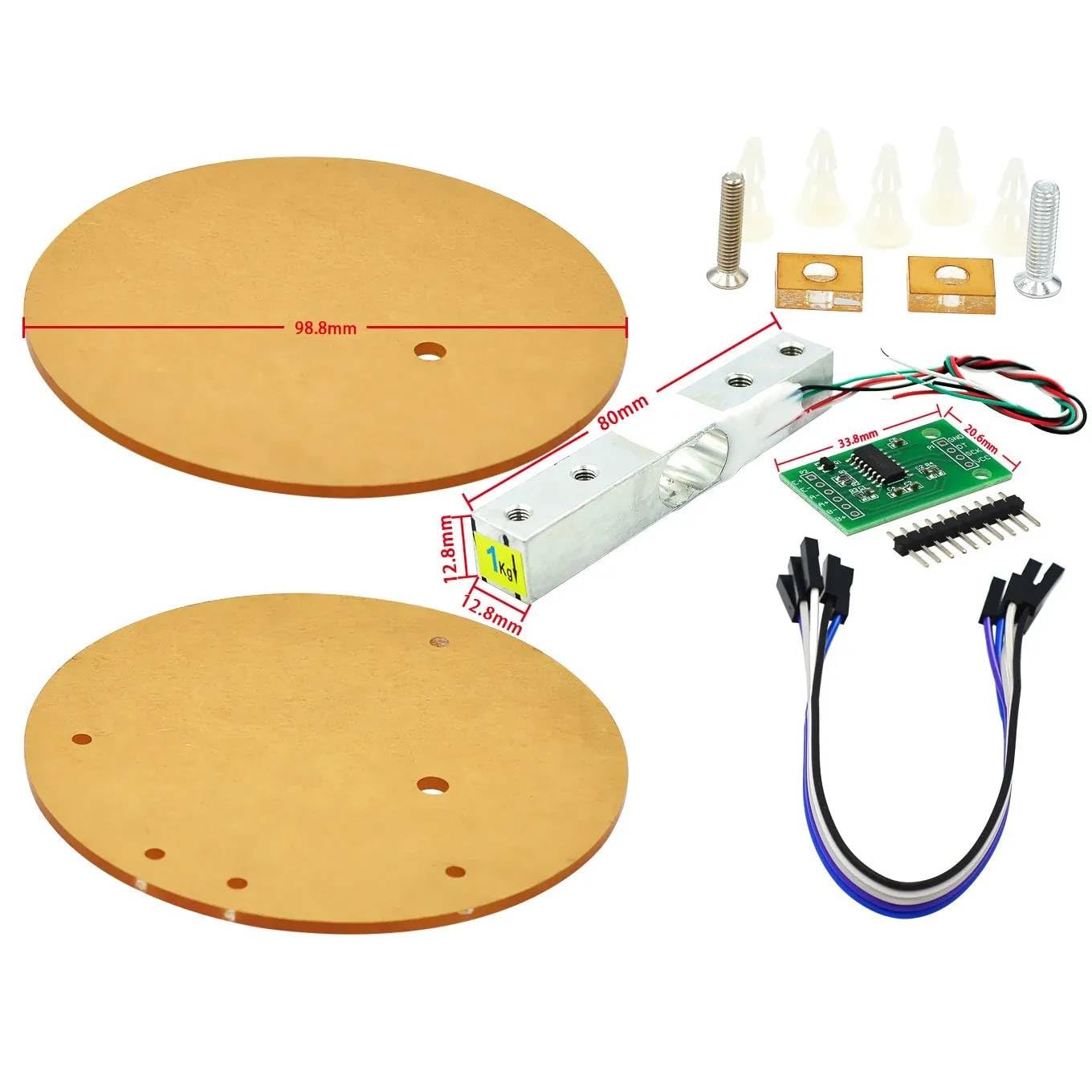 Mann Mart‚High-Precision Digital Load Cell Weight Sensor for Arduino Projects & Kitchen Scales - 5KG/10KG Capacity, Accurate Weighing-image-12
