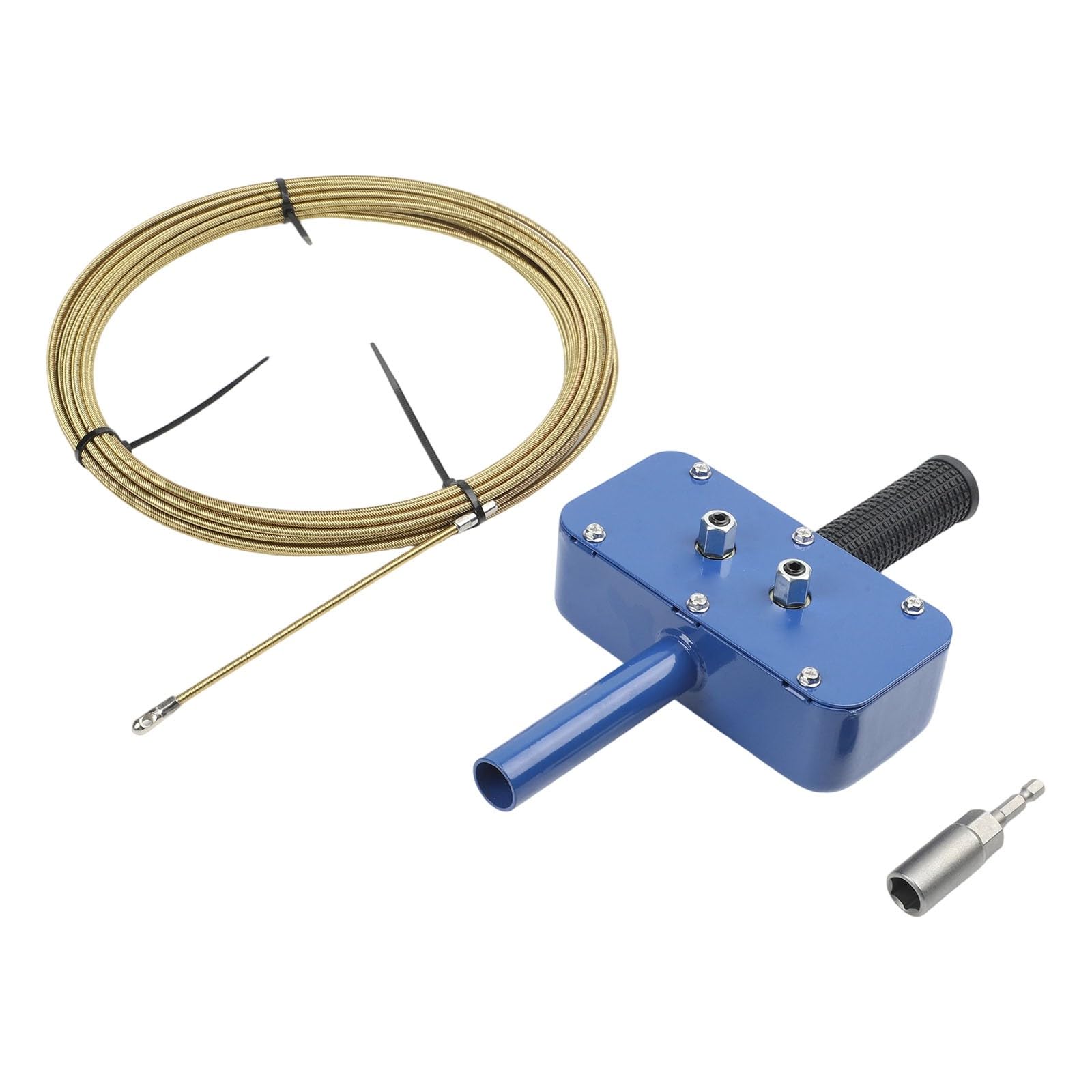 Estrattore di cavi elettrici compatto Macchina automatica di filettatura in lega di alluminio Installatore di filo professionale compiti fai da te per set nero
