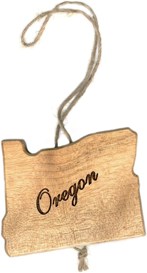 Wood Oregon Ornament LandT Precision Woodcraft Home