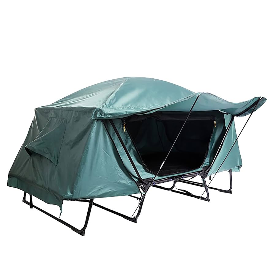 Amazon.com: MIIKHI Portable 1-Person Tent Cot, Foldable Off Ground