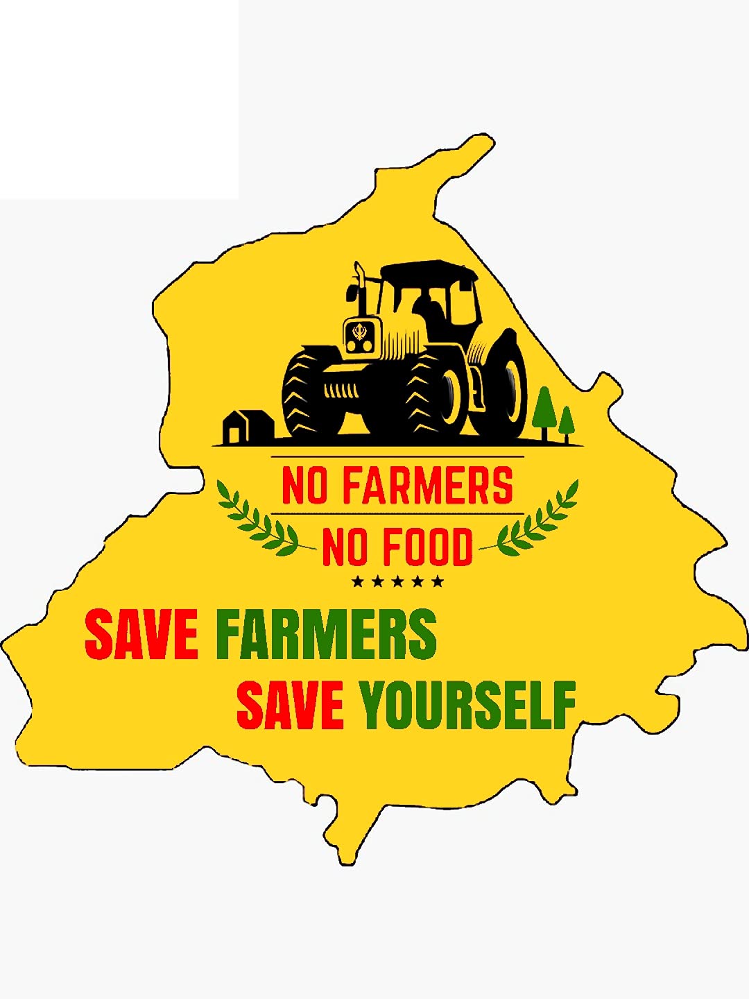 Vinyl Stickers Pack of 4 (5×5 & 4×4 Inch) | Farmer Sticker