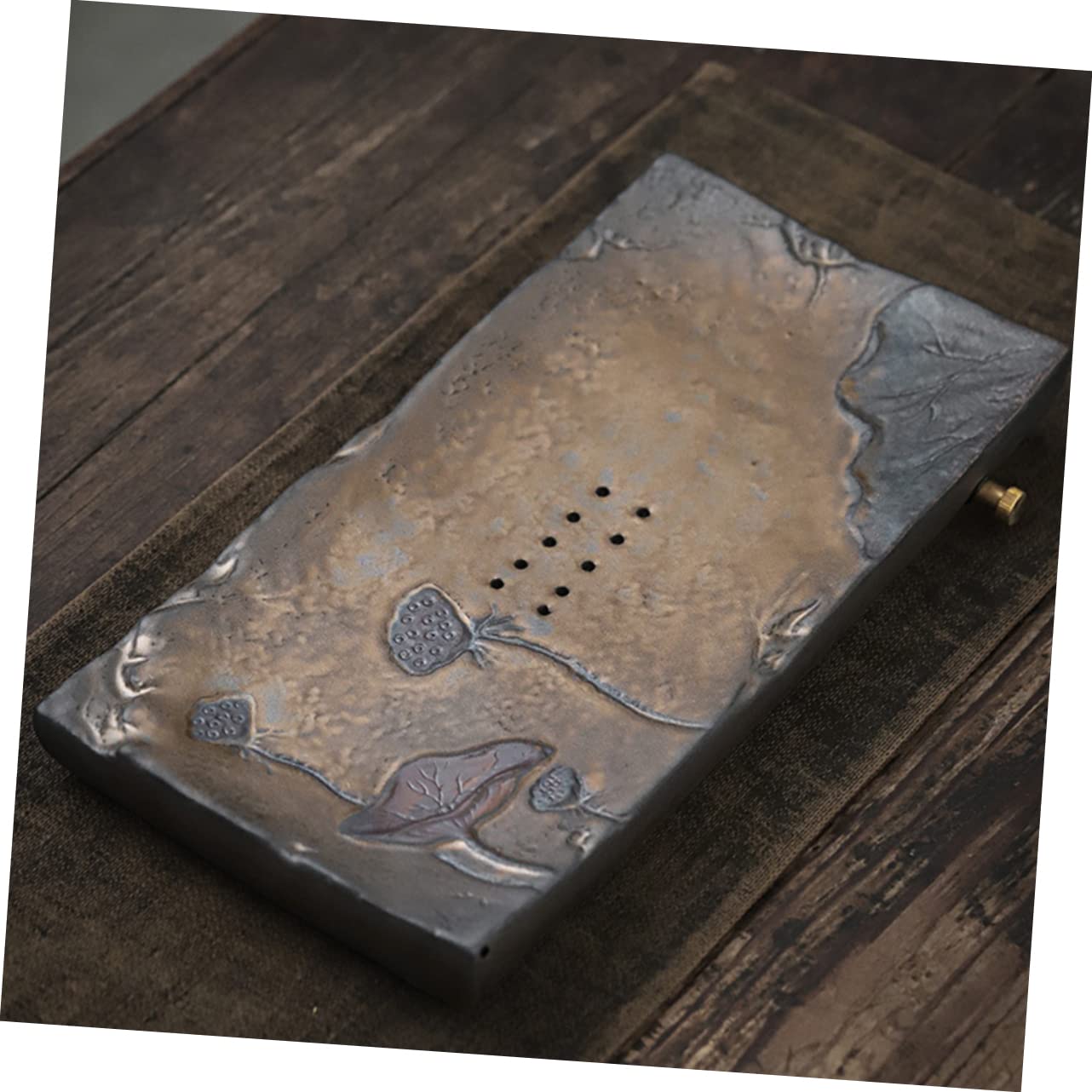 BESTonZON Taca Do Herbaty Taca Do Robienia Herbaty Uchwyt Na Filiżankę Herbaty Ceramiczna Taca Do Serwowania Herbaty Ozdobny Stolik Do Herbaty Bandejas Decorativas Antyczny Ceramika Kubek