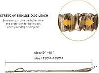 Vista 2 de EXCELLENT ELITE SPANKER Correa táctica para perro, ajustable, K9, militar, correa elástica para perro, cuerda elástica con 2 asas de control