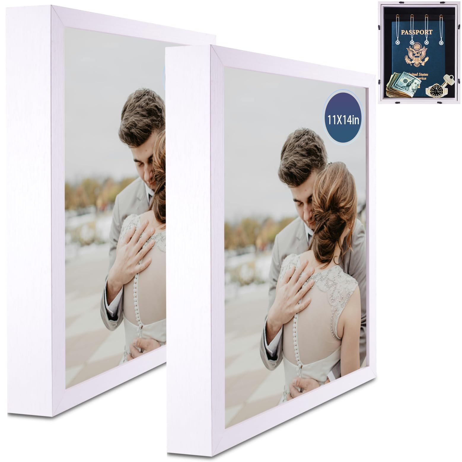 Hidden Picture Frame Safe 11x14– Disguised Storage Frame with