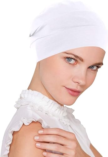 Chemo Cap - Gorro de algodón suave para mujer gorro turbante para dormir para el cáncer