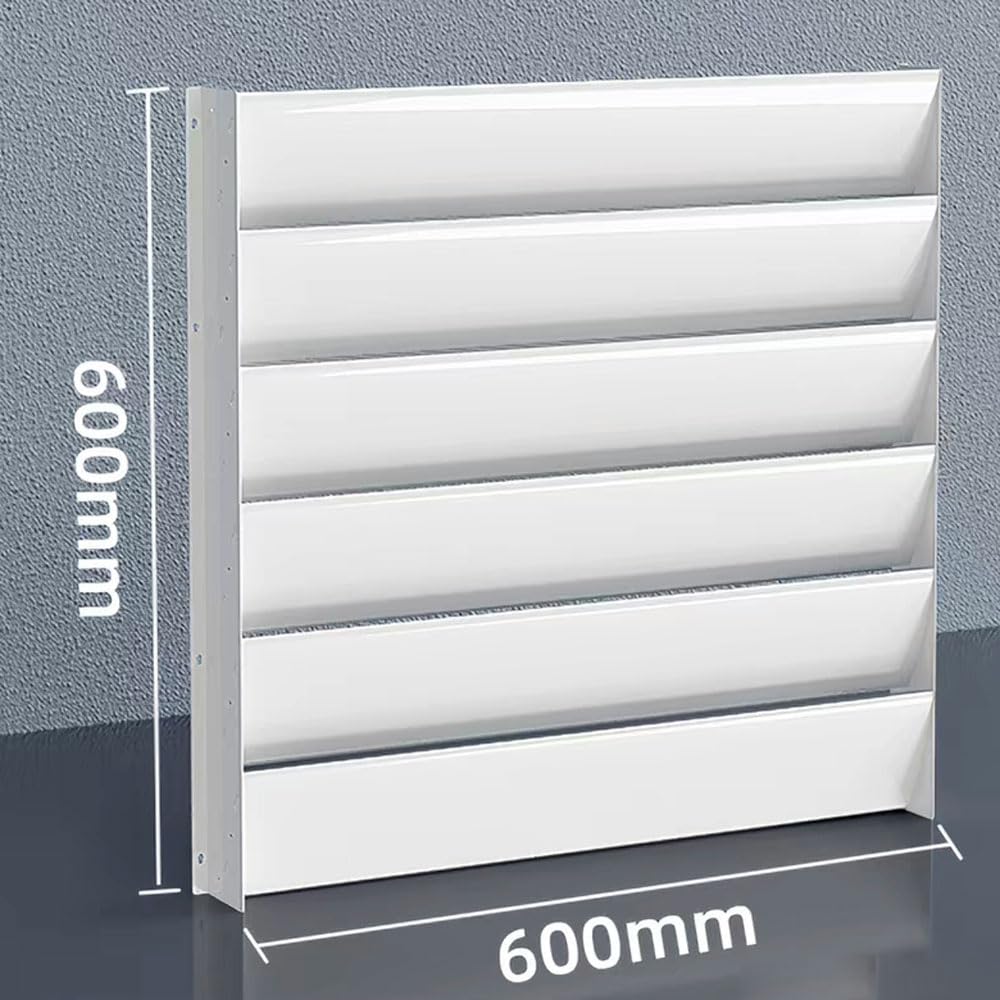 Deflettore Vento per Condizionatore Esterno,Deflettore unità AC Esterna Condizionatore d'Aria,Deflettore per unità Esterna Climatizzatore,PVC Anti Ruggine,Antideformazione,Bianco