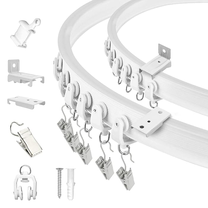 Buy Flexible Bendable Curtain Track Ceiling Wall Mount Curved Ceiling