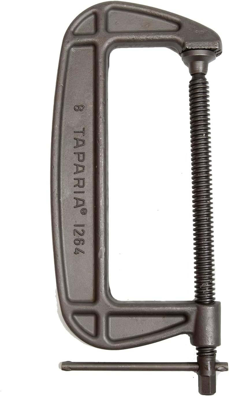 Taparia 1264-8 Steel C-Clamp (Grey)