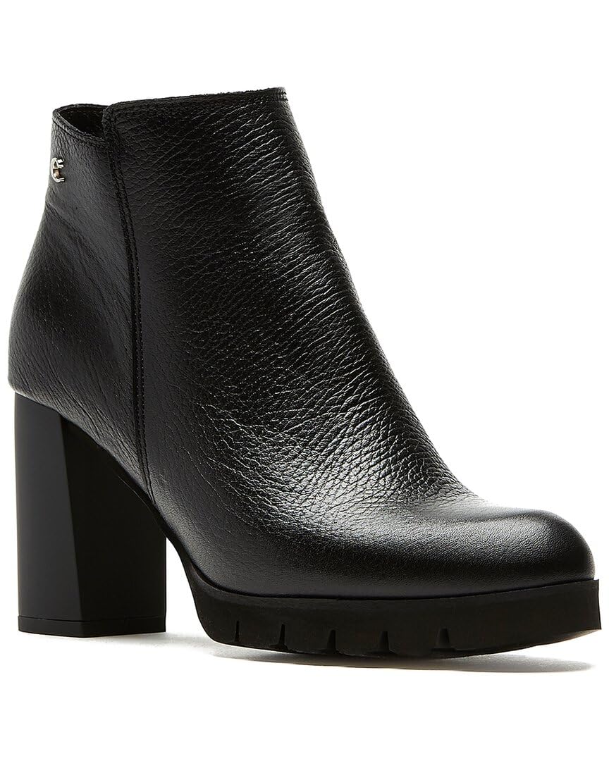 Leather Bootie with Pebble Texture by La Canadienne