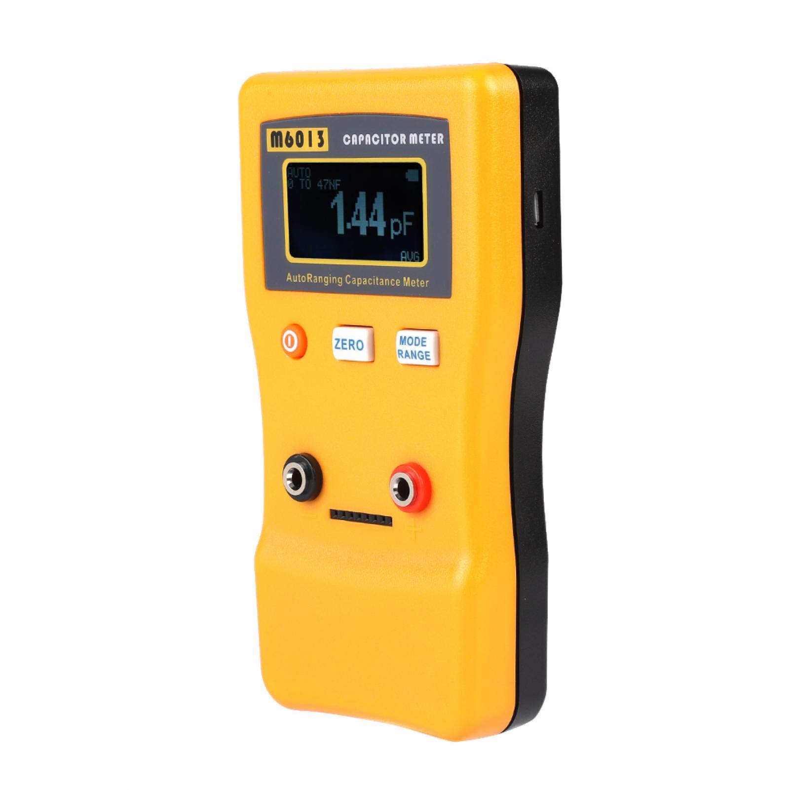 BuyWeek Misuratore di Capacità Misuratore del Condensatore, M6013 Digitale ad Alta Precisione LCD per Misurare la Resistenza di Capacit