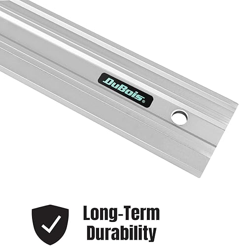 Miniatura 3 de DuBois Borde recto de aluminio 51024, 18 pulgadas, 0.001 pulgadas sobre longitud completa de 18 pulgadas