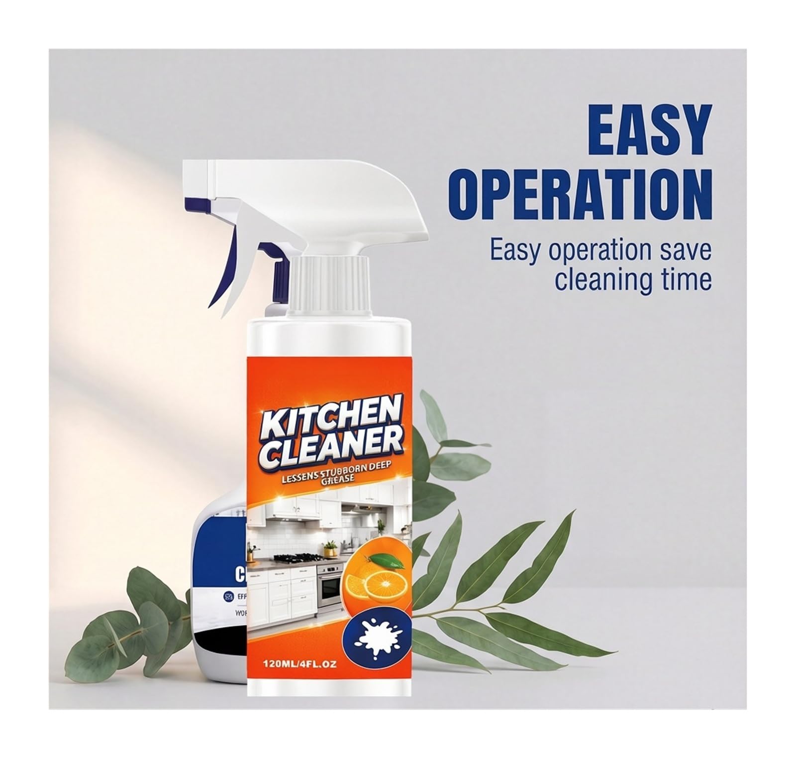 120 Mililitros De Limpiador Cocina for Quitar Manchas Grasa | Elimina fácilmente las manchas rebeldes(2pcs)