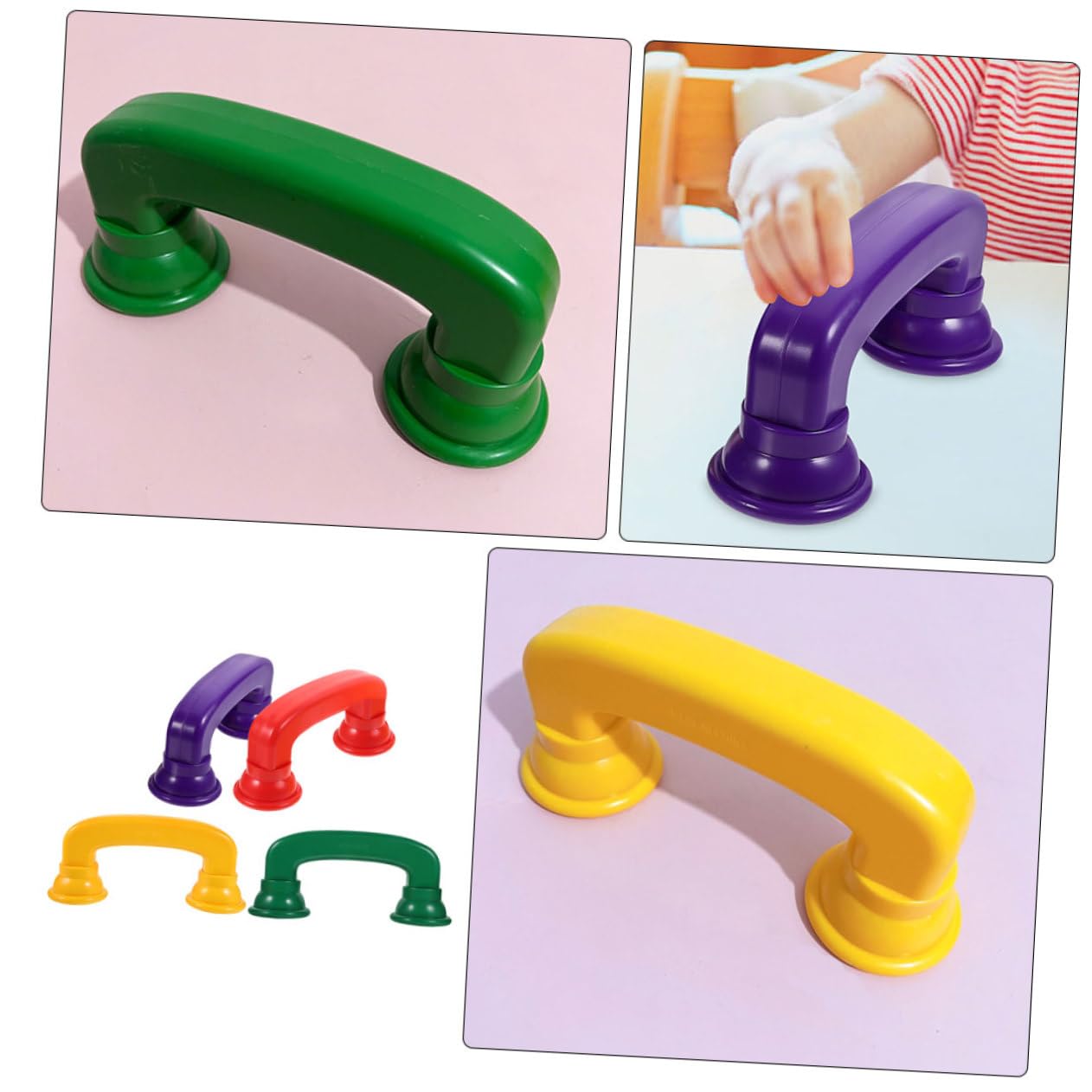 Teléfonos Susurrantes de Juguete para Niños 8 Piezas de Abs Bordes Suaves y Diseño Creativo para Desarrollo de Manos y Cognición Vida Diaria