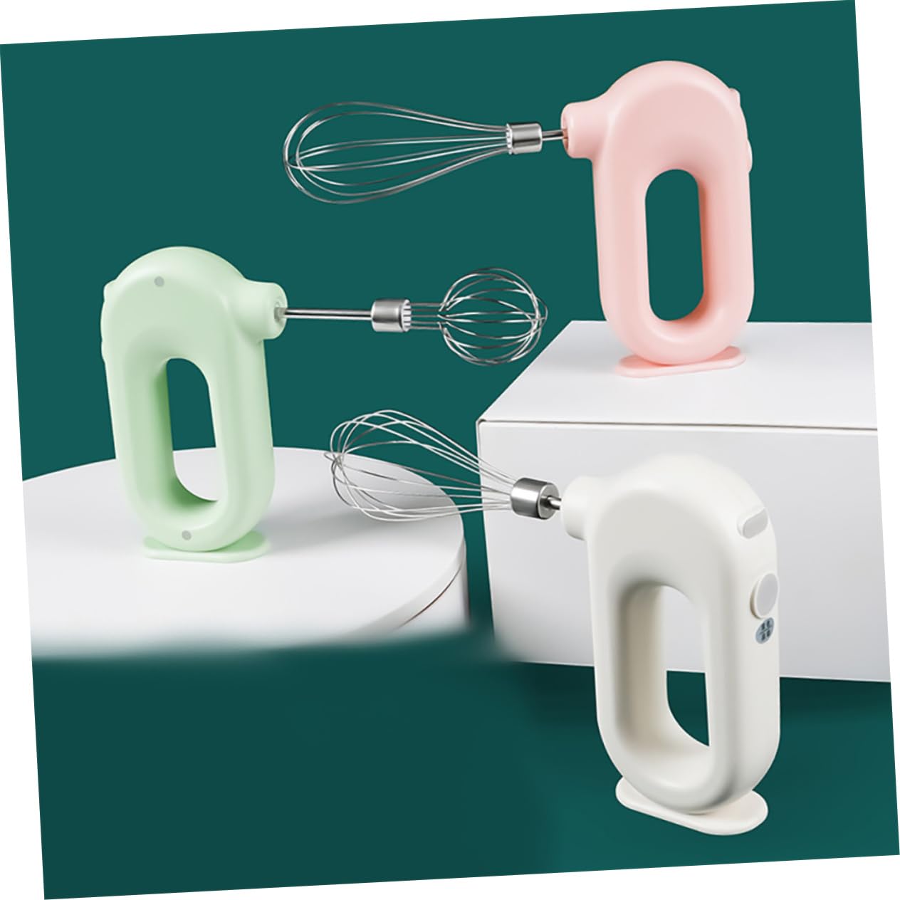 UKCOCO Frusta Elettrica per Uova Portatile Ricaricabile Usb, Frullatore a Immersione da Cucina Leggero, Aiutante Multifunzione per Montare Panna e Impasti, per Professionisti