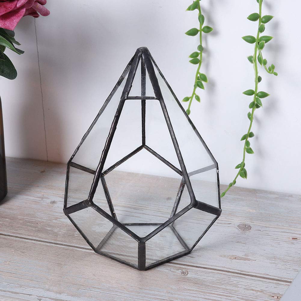 Stilvolle geometrische Terrarium Glas Blumentopf Pflanze Luft Sukkulenten Terrarium Box Schmuckschatulle Glas Home Decoration
