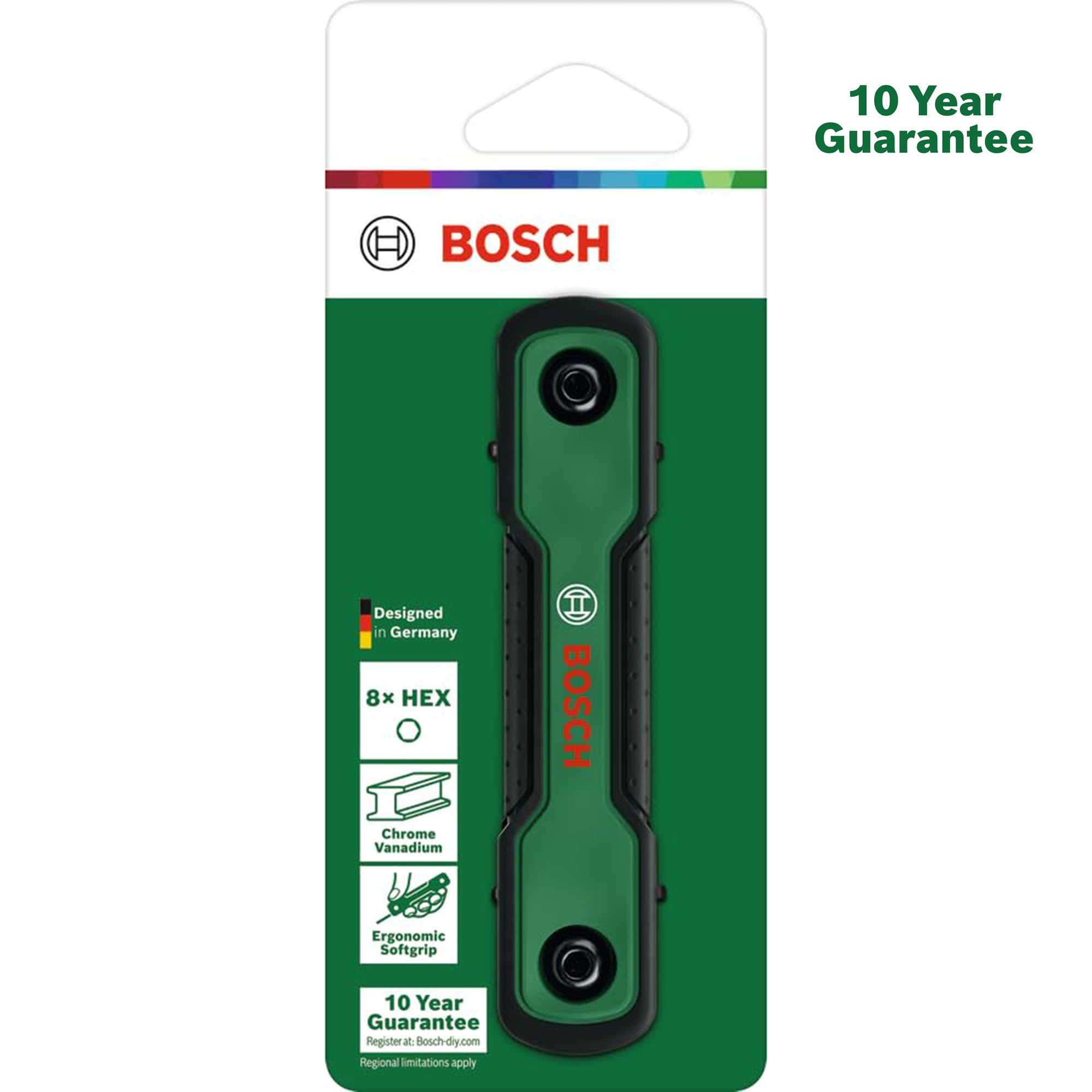 Bosch Zestaw składanych kluczy sześciokątnych 8 w 1 (Akcesoria Narzędzi Ręcznych)