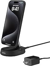 Convertible Magnetic Charging Stand 15W - MagSafe-Compatible Fast Qi2 Charger, iPhone Charger for Apple iPhone 16, 16 Plus, 16 Pro, 16 Pro Max, iPhone 15 & 14, Apple Airpods Pro, & More - Black