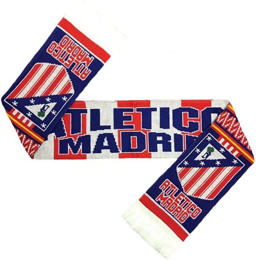 Dijkoo Aeiniweraabbcc Atletico Madrid | Soccer Fan Scarf | Premium Acrylic Knit