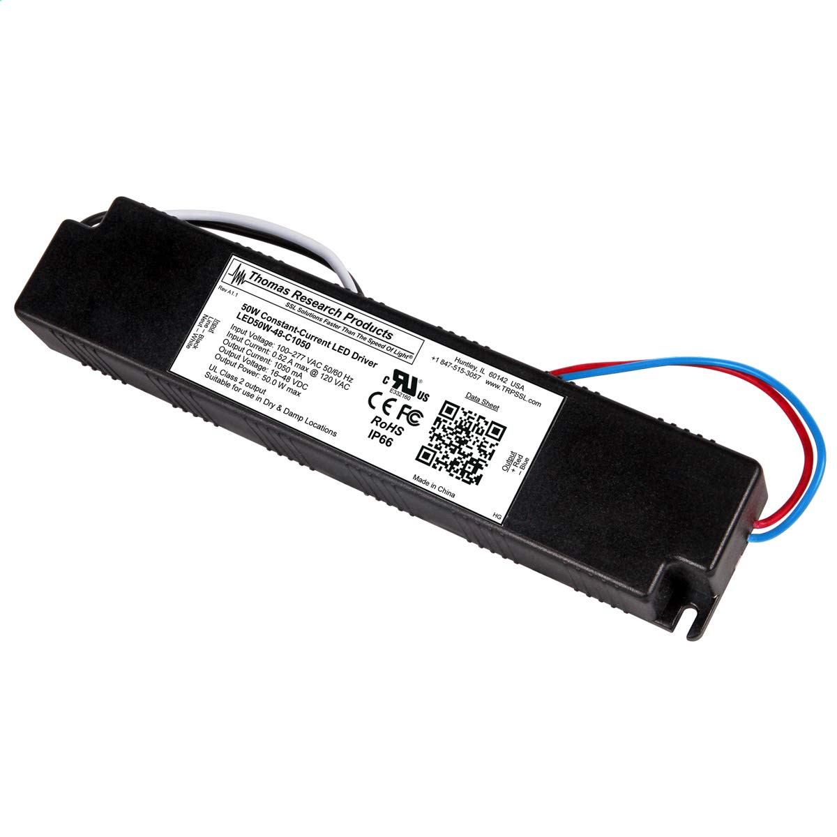 Hubbell LED 50W-048-C1050-D Constant Current Driver, dimmable