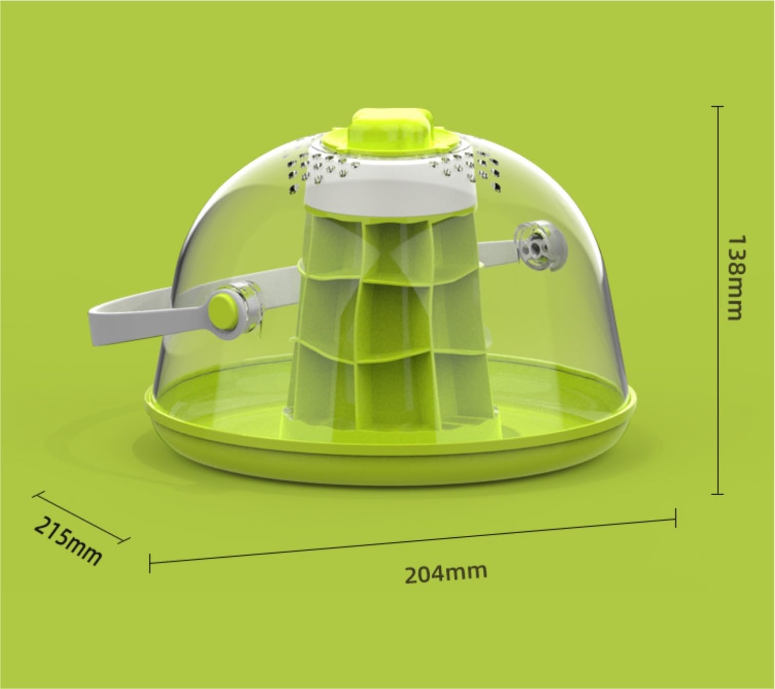 Pudełko Do Karmienia Zestaw Do Terrarium Dla Ślimaków Okrągłych, Plastikowa Podstawa, Wyjmowane Siedlisko Terrarium Dla Gadów