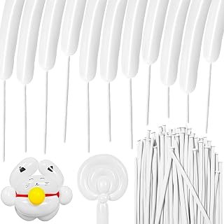 100Pcs White 260 Balloons, Skinny Long Balloon for Tying Balloon Arch Twisting Ballon Animal Balloons Birthday Party Wedding Festival Decorations.