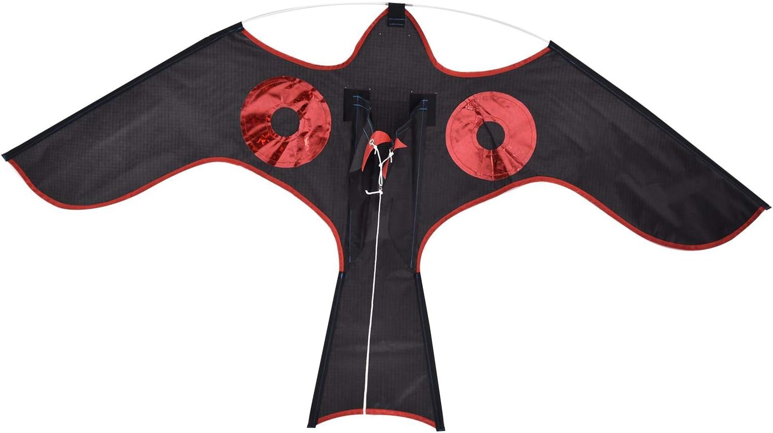 Bird Repelling Eagle Kite Bird Scarer Flying Kite - Flying Hawk Bird Scarer For Garden, Reflective Hawkeye Bird Repeller With 2m Kite Line, For Outdoor Backyard Lawn Farm Garden - 120x64cm