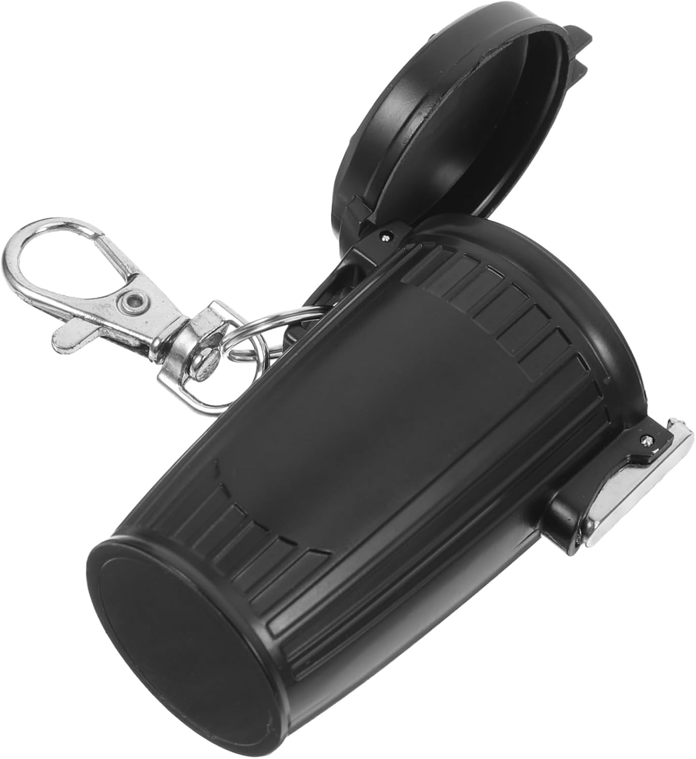 Portable Mini Ashtray with Lid Lightweight Pocket Cigarette Butt Can for Outdoor Travel Camping and Car Use Fire Resistant Small Trash Container for Smokers