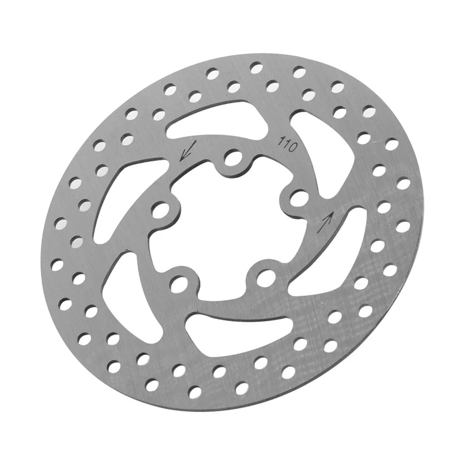 Pastiglie Freno a Disco 5 Fori for Ruota Anteriore Monopattino Elettrico Nin-ebot F2 110mm pastiglia rotore in Acciaio Inossidabile con 5 Viti di Ricambio