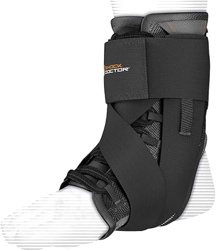 Shock Doctor Ultra Wrap - Tobillera de encaje para adultos, soporte máximo, compresión ajustable