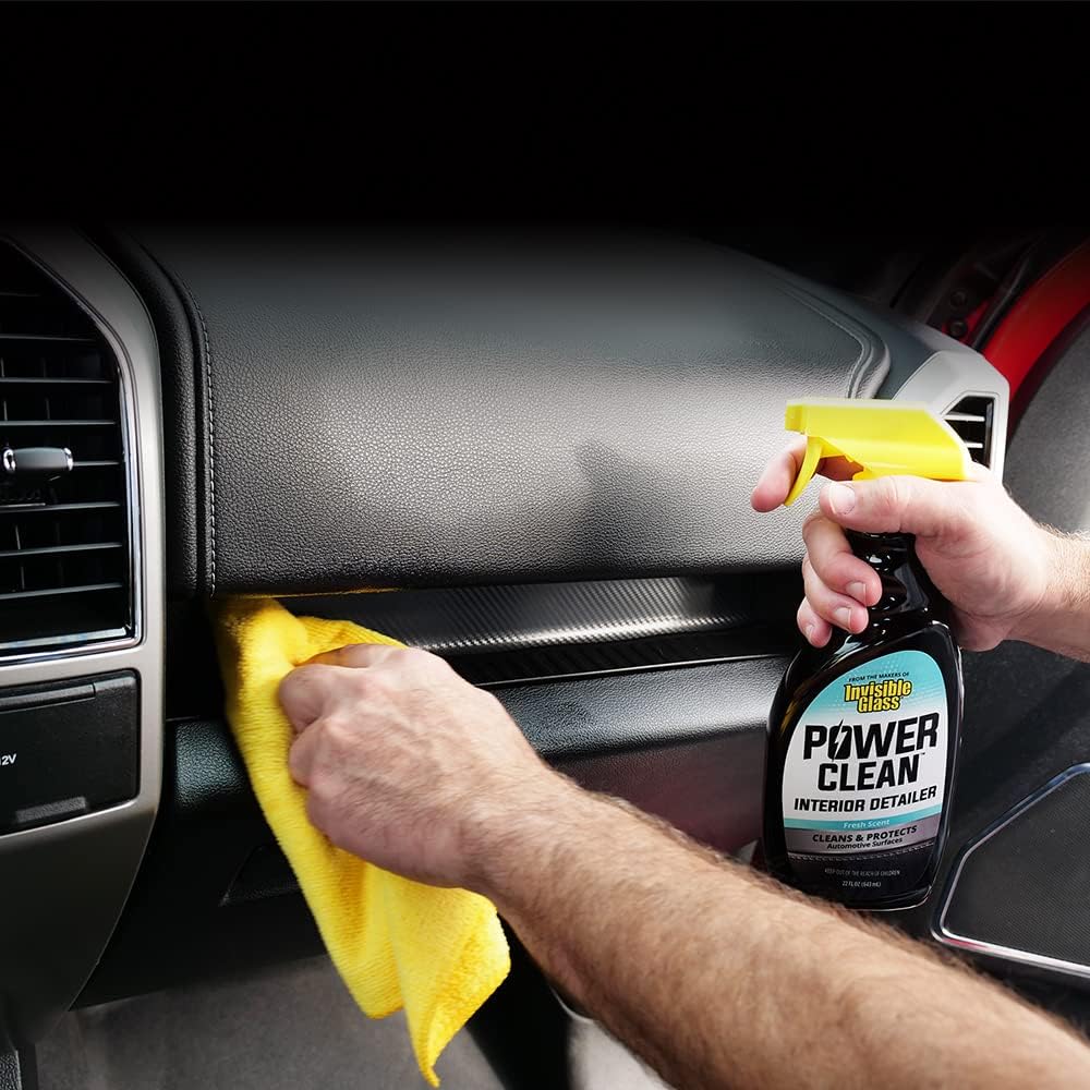 Stoner Car Care 99056 Interior Detailing 8-Piece Kit Includes Carpet and Upholstery Cleaner, Leather Cleaner, Trim Shine, Trim Clean, Premium Glass Cleaner, Power Clean, and Two Microfibers