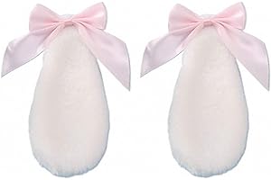 Kawaii Cute Rabbit Plush Lop Ear Hair Clips for Women and Girls