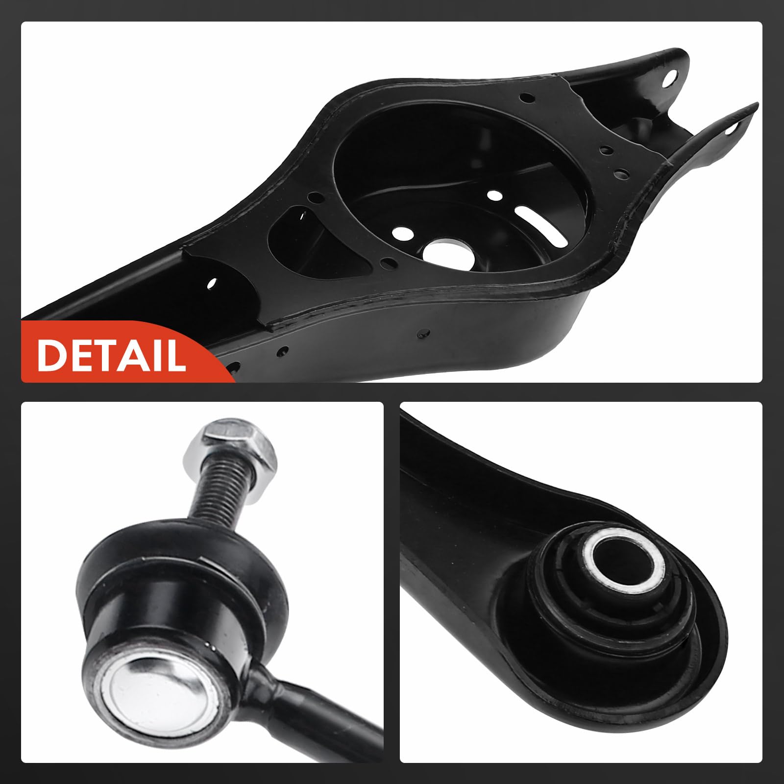 Frankberg 6x Bras de Suspension + 2x Biellette Barre Stab Arrière gauche Droite Compatible avec A3 8P1 2003-2009 Leon 1P1 2005-2009 E.O.S 1F7 1F8 2006-2008 Remplacer# 1K0505465C
