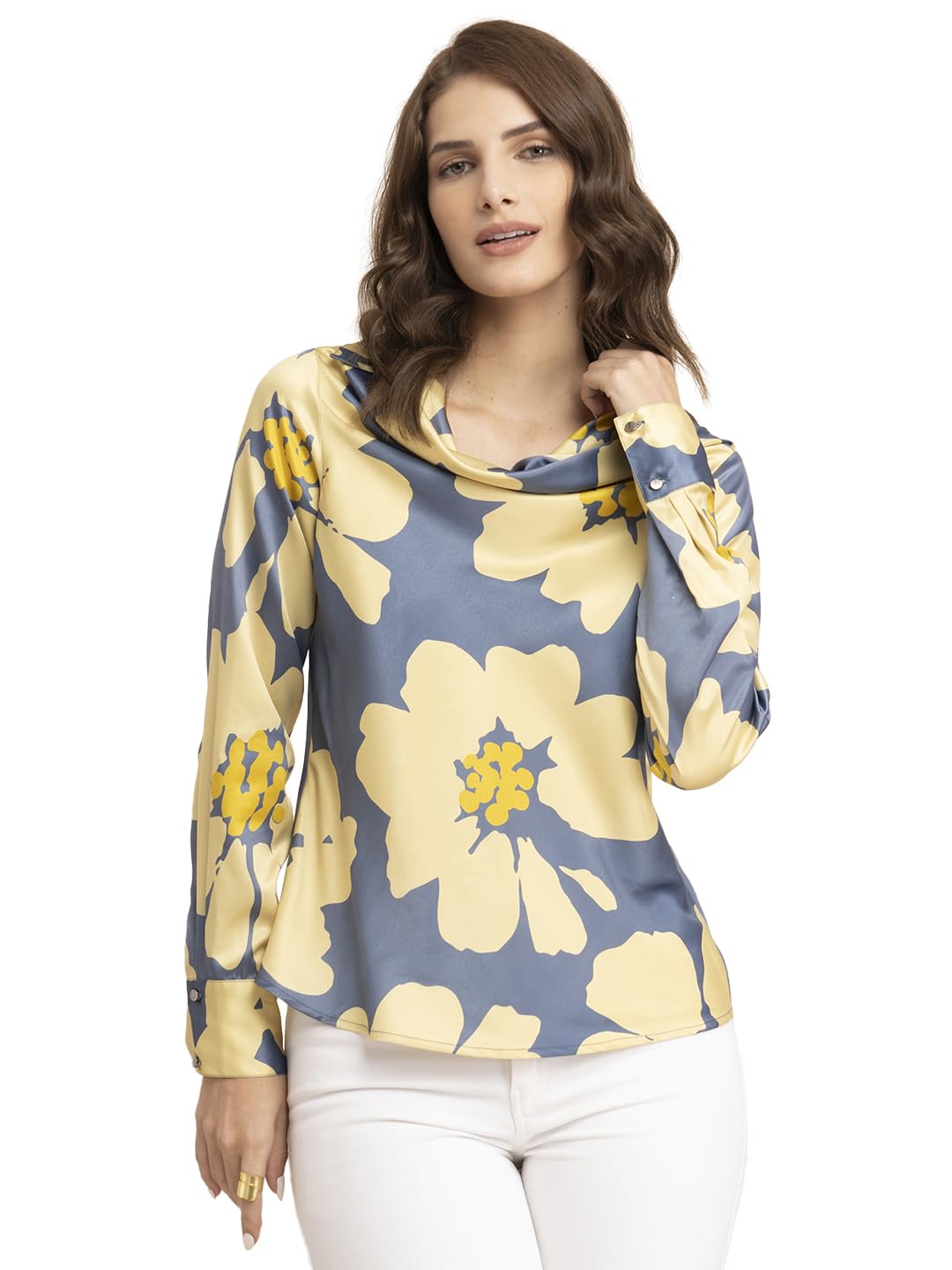 fablestreet Floral Top - Yellow and Grey-picture-52