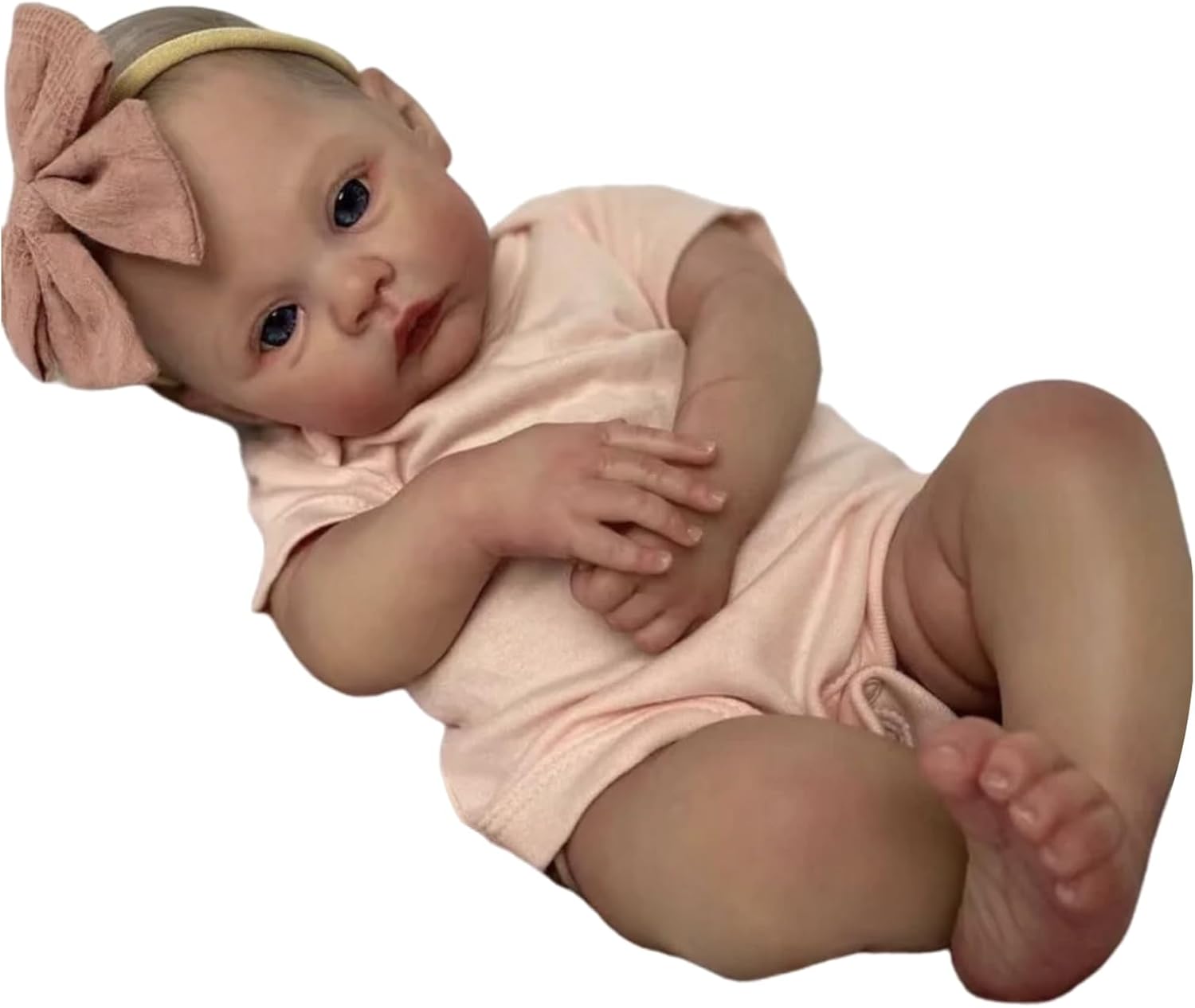 Realistic Rebirth Hand Washable Simulation Baby Girl Toy Rebirth Jumpsuit Body Kid Jumpsuit Girl