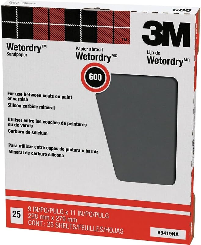 3M 88619NA 99419 Sand Paper, 9" x 11"